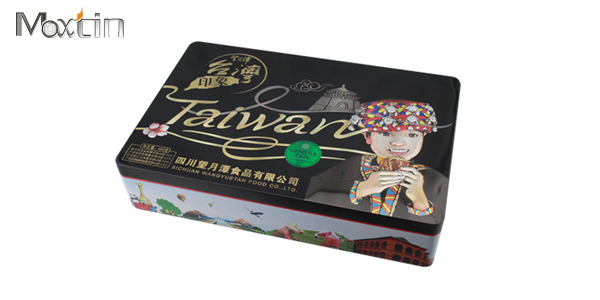 望月潭印象臺(tái)灣月餅鐵盒